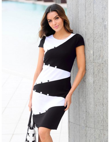 Alba Moda must-valge kleit