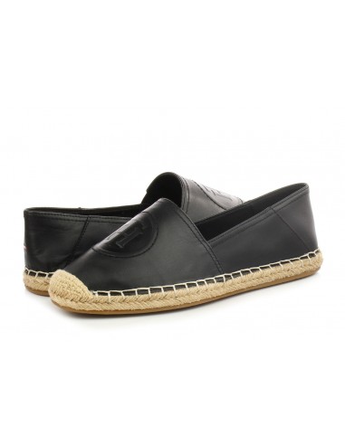 Tommy Hilfiger nahast mustad espadrillid
