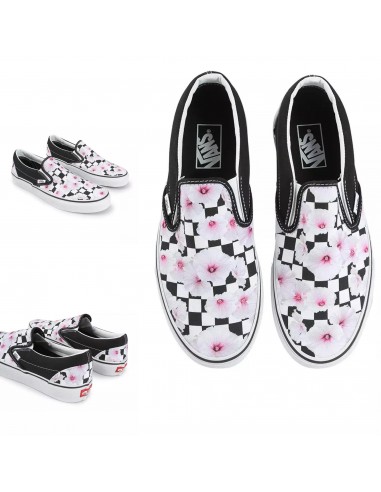 VANS Hibiscus Check Classic Slip-On...